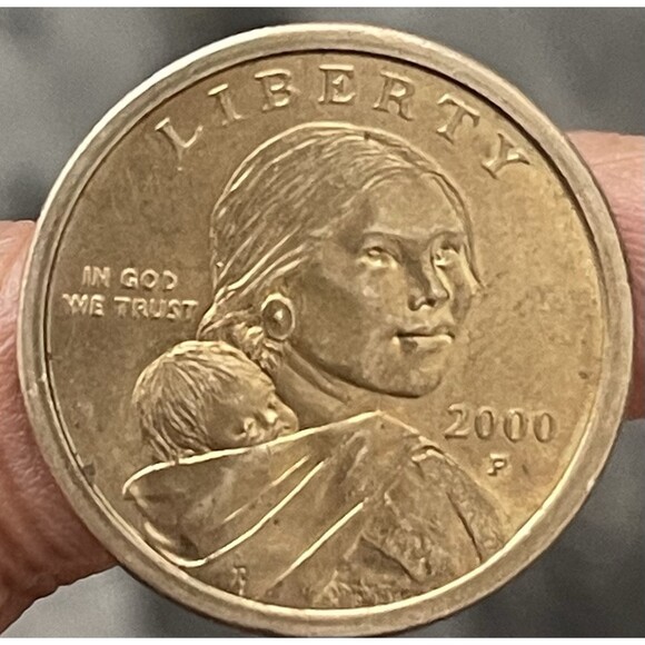 2000-P $1  Eagle  Sacagawea Dollar - Picture 1 of 5